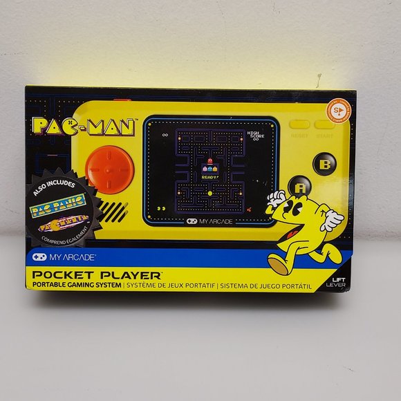 MY ARCADE PAC-MAN POCKET PLAYER PORTABLE HANDHELD GAME CONSOLE 3 GAMES IN 1 NEW - Picture 3 of 10